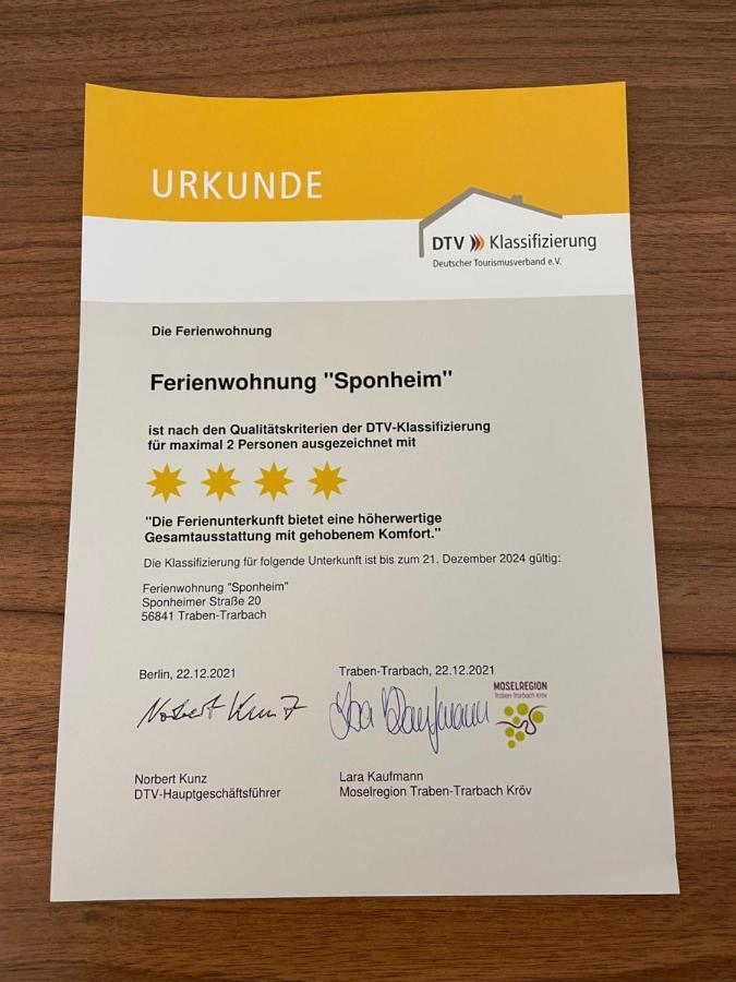 Ferienwohnung Sponheim Трабен-Трарбах Екстериор снимка